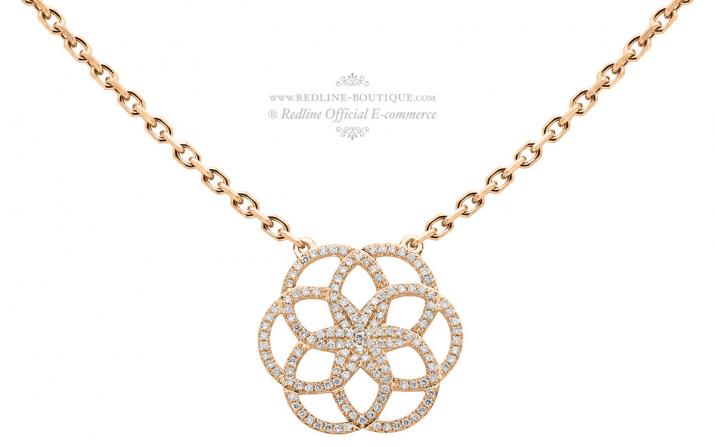 Chain Necklace Lise Rose Gold RedLine Jewelry - Redline