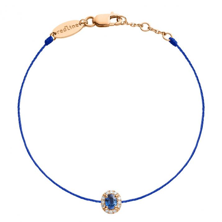Redline ジュエリー Diva Sapphire String ブレスレットホワイトゴールドダイヤモンド - Redline