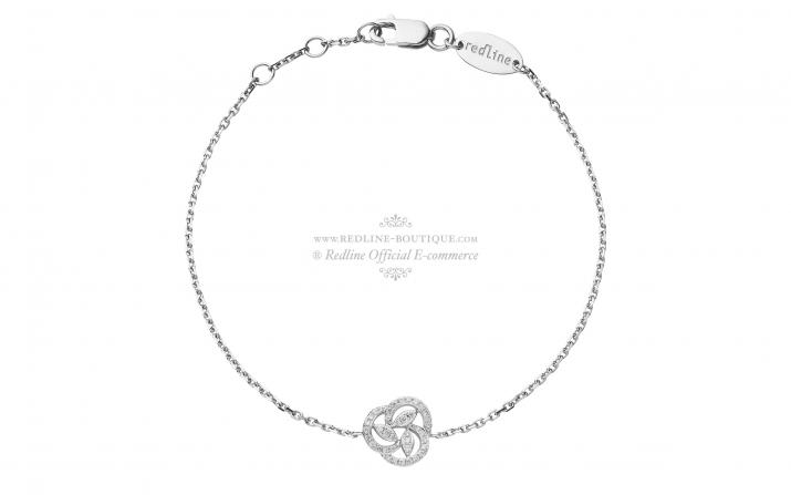 Chain Bracelet Valse A Trois Temps White Gold RedLine Jewelry - Redline - 0++