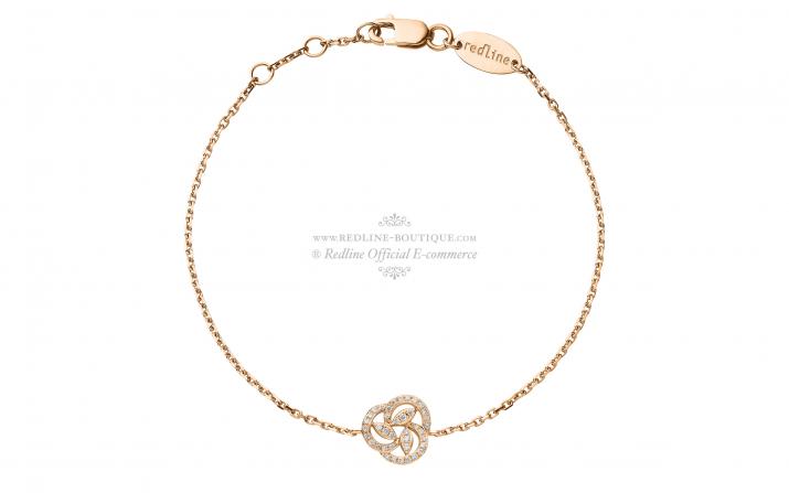 Chain Bracelet Valse A Trois Temps Rose Gold RedLine Jewelry - Redline - 0++