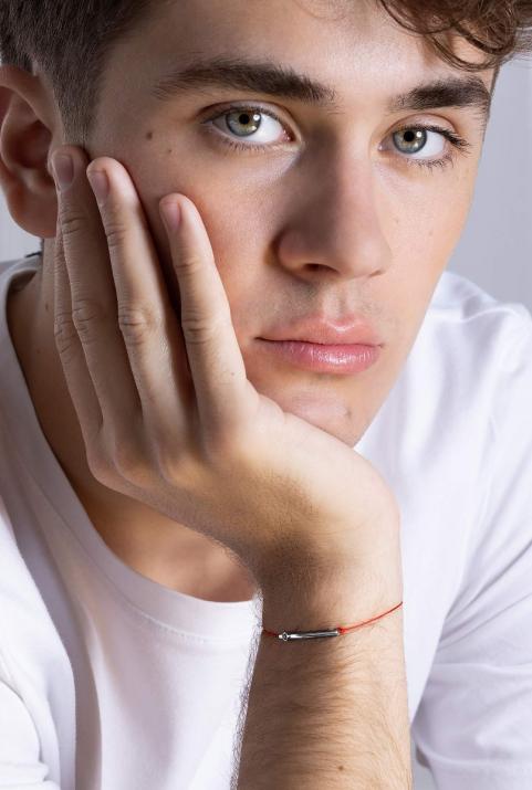 String bracelet with black diamond in black gold tube - Redline - 0++