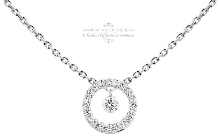 Chain Necklace Soleil De Diamant 0,8 White Gold RedLine Jewelry - Redline - 0++