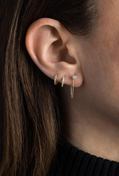 RedlineParis-イリュージョンコートワーズイエローゴールドピアス - Redline - 0++