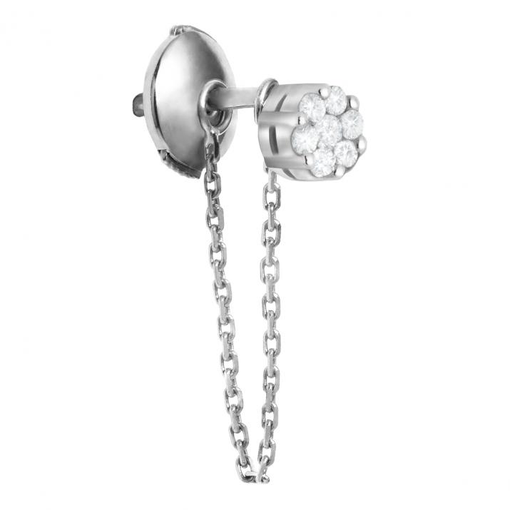 RedlineParis-イリュージョンコートワーズホワイトゴールドイヤリング - Redline - 0++