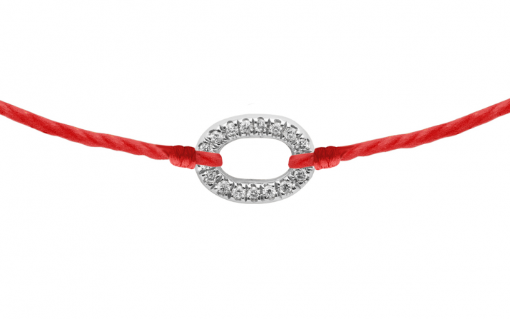 String Bracelet Mini Mini Sacré White Gold RedLine Jewelry - Redline - 0++