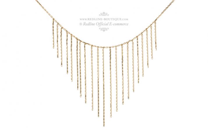 Yellow gold chain necklace - Redline