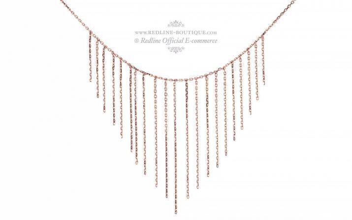 Rose gold chain necklace - Redline