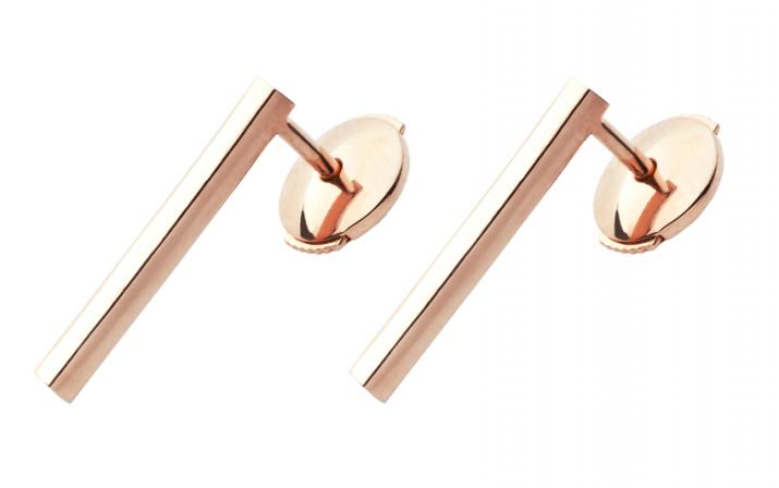 Rose gold earrings - Redline - 0++