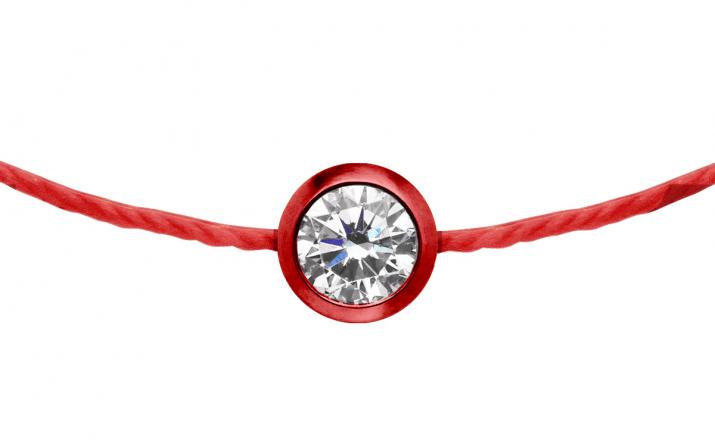 String Bracelet Illusion White Gold RedLine Jewelry - Redline - 0++