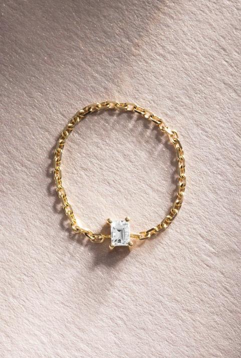 Comtesse チェーンリング イエローゴールド - Redline - 0++