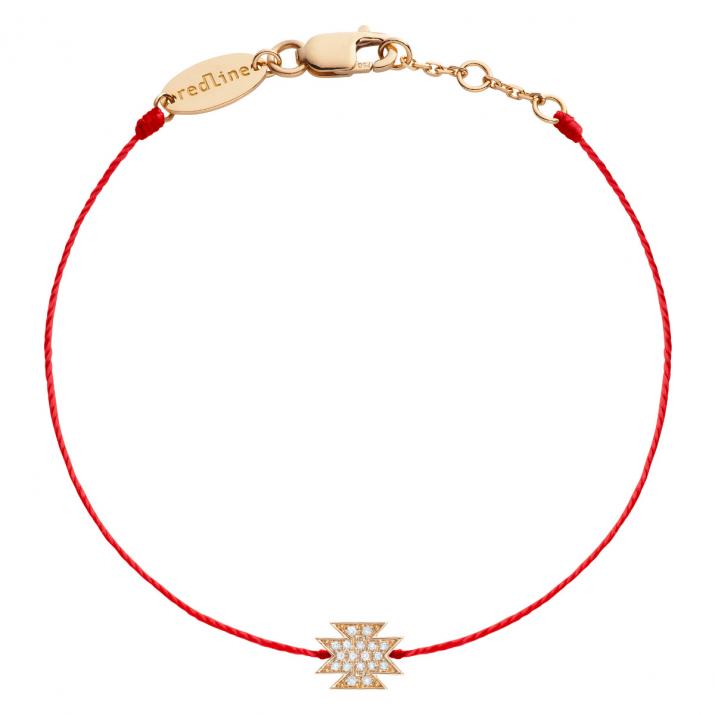 ローズゴールドダイヤモンドアステカブレスレット - Redline - 0++