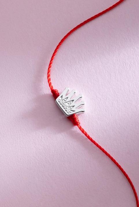 ロイストリングブレスレットシルバーパベ - Redline - 0++