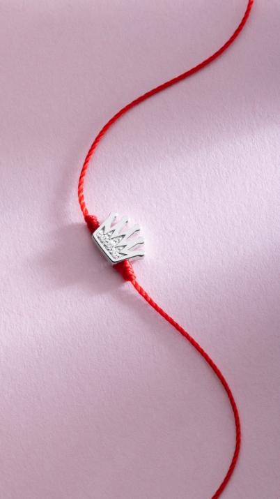 ロイストリングブレスレットホワイトゴールドパベ - Redline - 0++