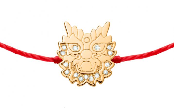 ローズゴールドダイヤモンドフォーセットストリングブレスレット - Redline - 0++