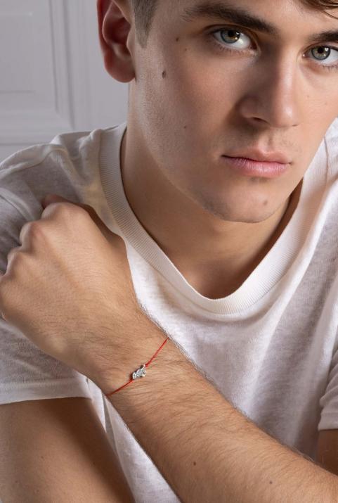 T Rexアダルトストリングブレスレットホワイトゴールド - Redline - 0++