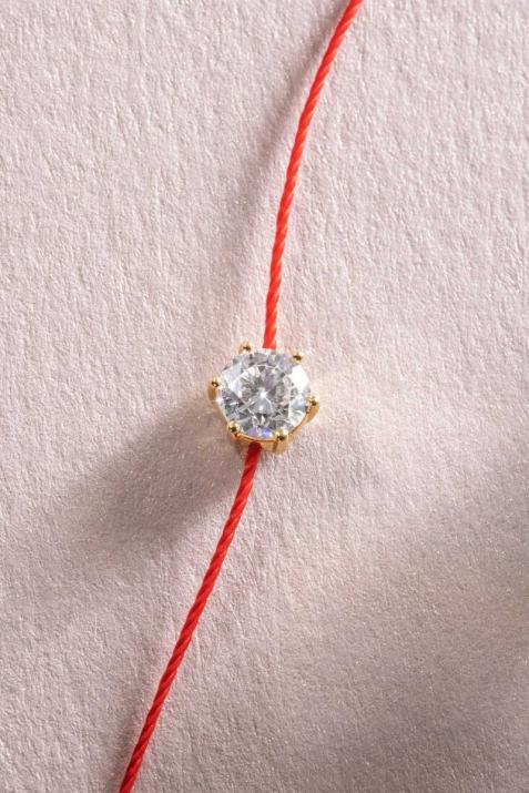 So Absolu 0.20カラットのイエローゴールドブレスレット - Redline - 0++