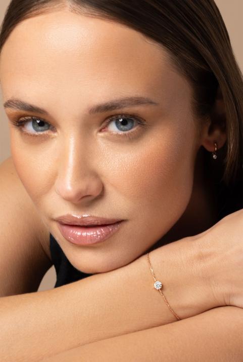 狂ったように絶対的なチェーンブレスレットピンクゴールド - Redline - 0++