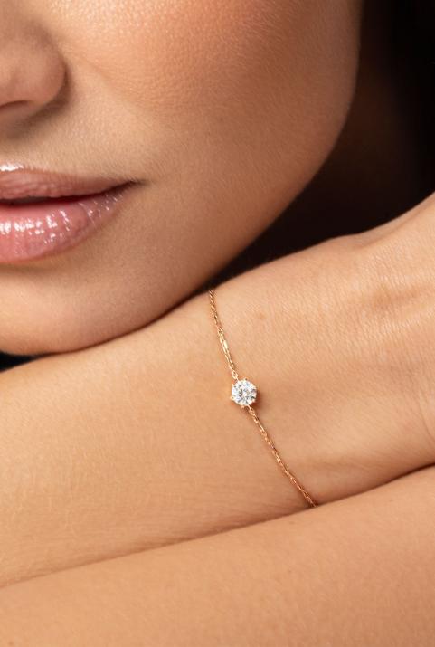 狂ったように絶対的なチェーンブレスレットピンクゴールド - Redline - 0++