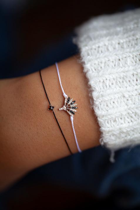 ブラックタマースレッドブレスレットピンクゴールド - Redline - 0++