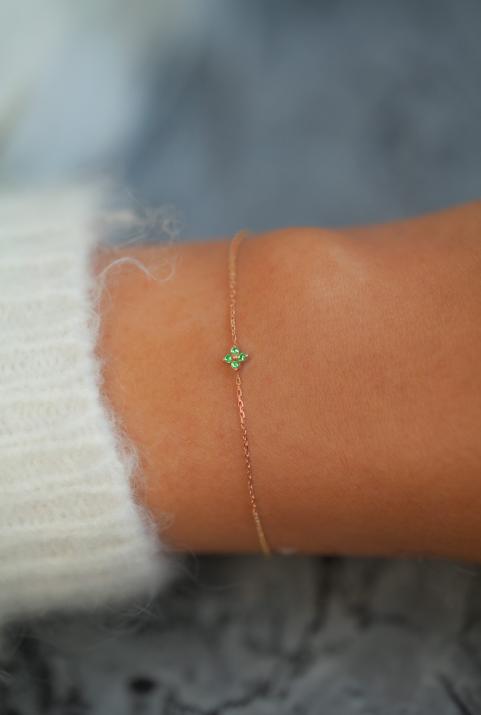 Shiny Saphir チェーンブレスレット ローズゴールド - Redline - 0++