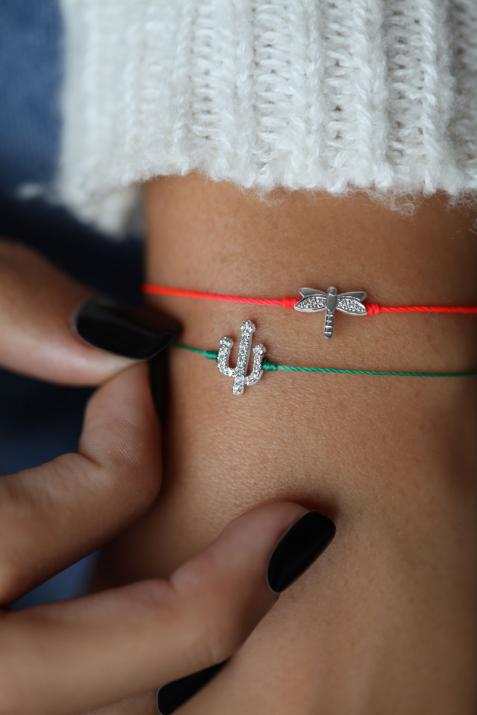 ドラゴンフライブレスレットスレッドホワイトゴールド - Redline - 0++