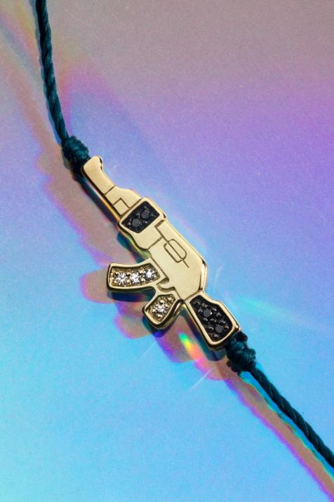 メンズパンパンブレスレットスレッドイエローゴールド - Redline - 0++