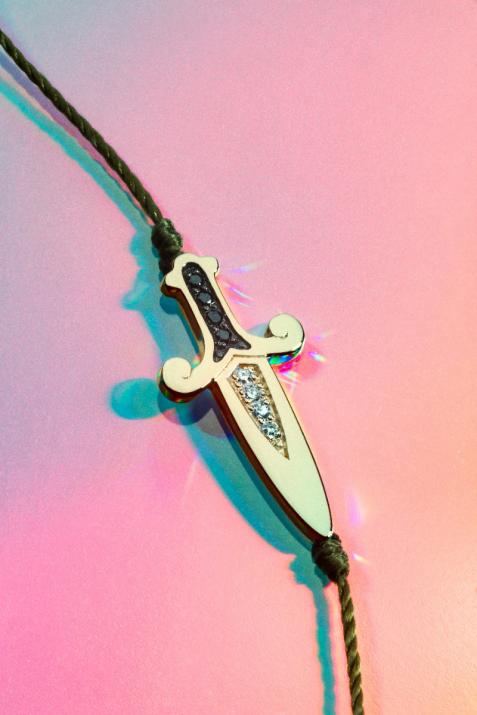 ブレスレットスレッドメンのイエローゴールドをカットします - Redline - 0++