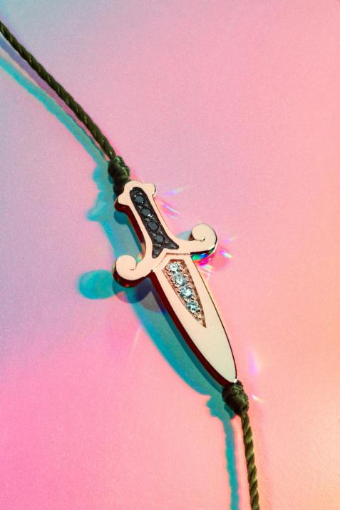 カットブレスレットの糸の男性ローズゴールド - Redline - 0++