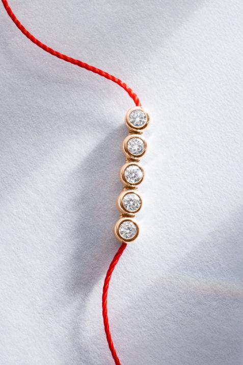 River 5ブレスレットスレッドピンクゴールド - Redline - 0++