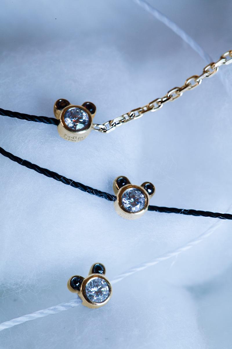 Redline Paris -Mini Pure Pandaブレスレットイエローゴールド - Redline