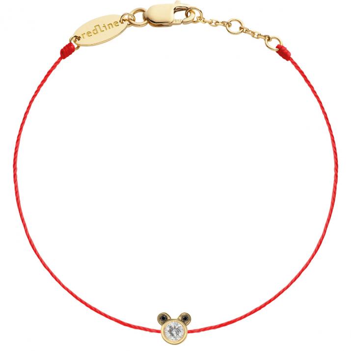 Redline Paris -Mini Pure Pandaブレスレットイエローゴールド - Redline