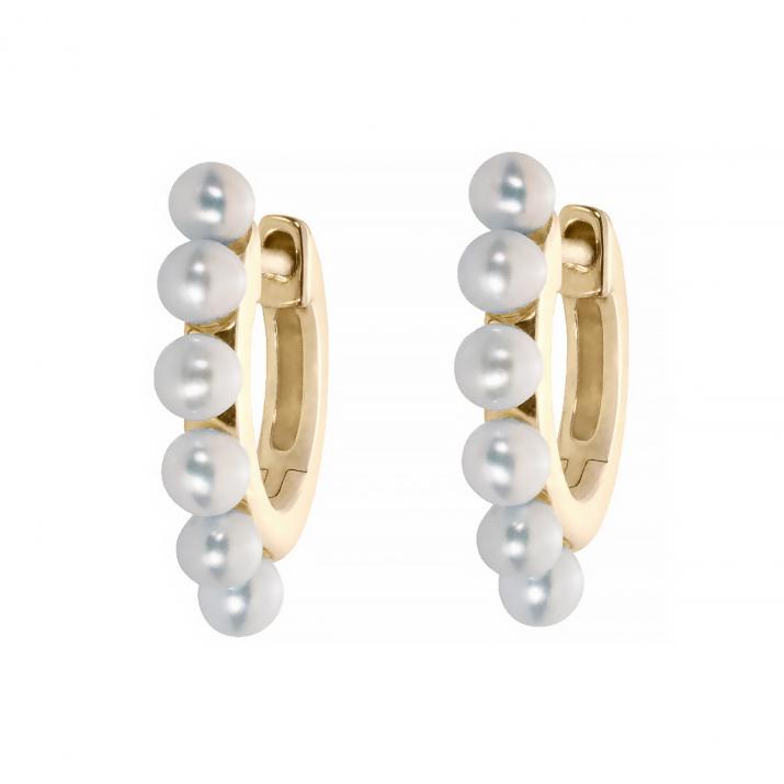 Si Joli Mini Creole Queen イヤリング イエローゴールド - Redline