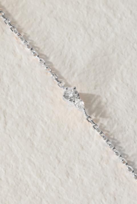 Abby チェーンブレスレット 白金 - Redline - 0++