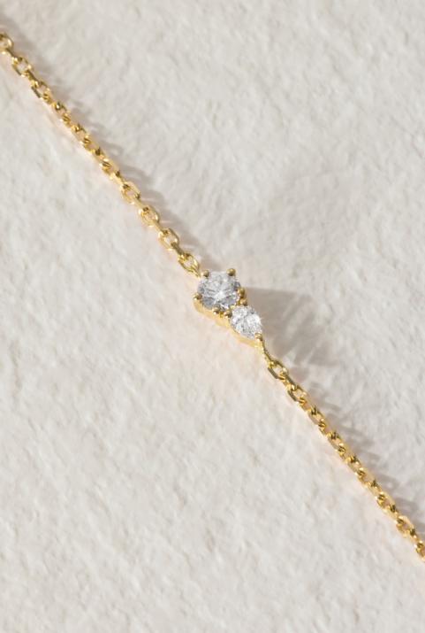 Abby チェーンブレスレット イエローゴールド - Redline - 0++