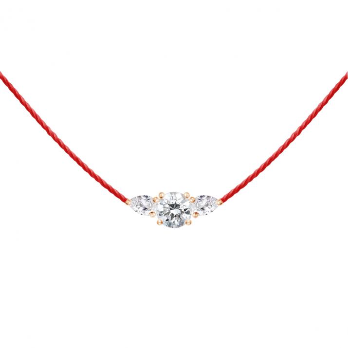 So Abby スレッドネックレスローズゴールド - Redline