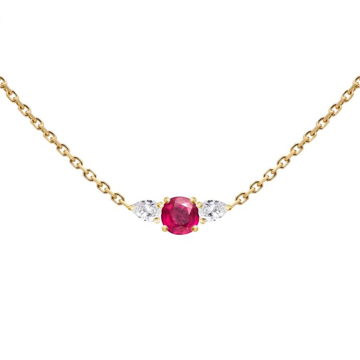 So Abby Rubis チェーンネックレス イエローゴールド - Redline