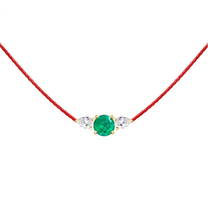 So Abby Emeraude スレッドネックレスイエローゴールド - Redline