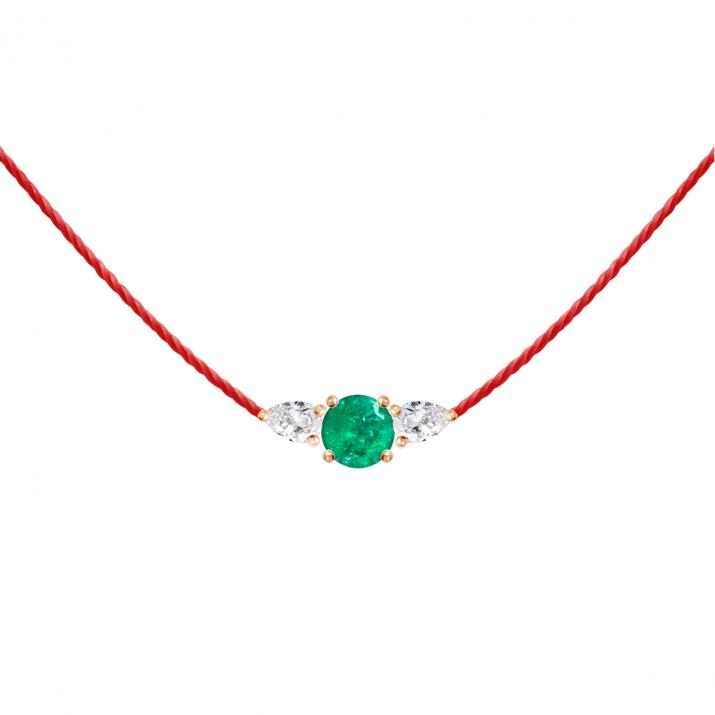 So Abby Emeraude スレッドネックレスローズゴールド - Redline