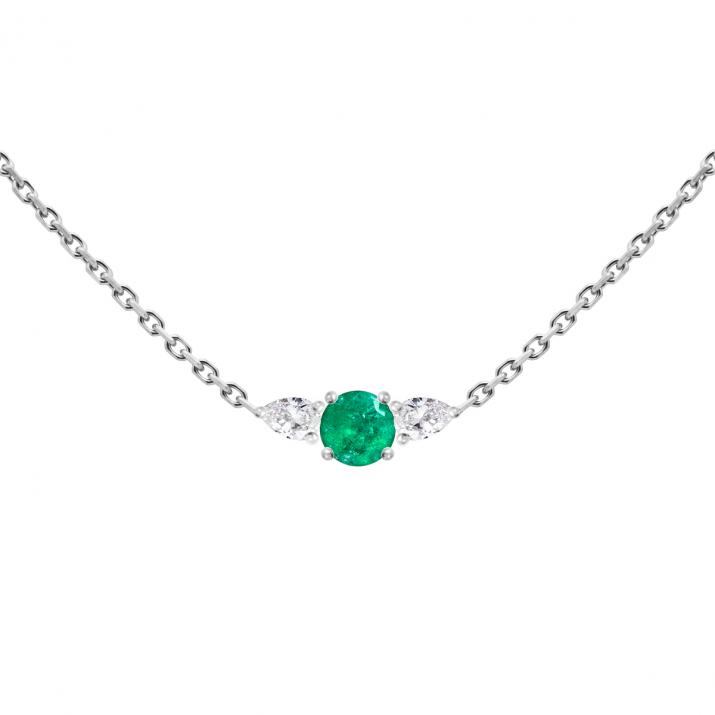 So Abby Emeraude チェーンネックレス 白金 - Redline