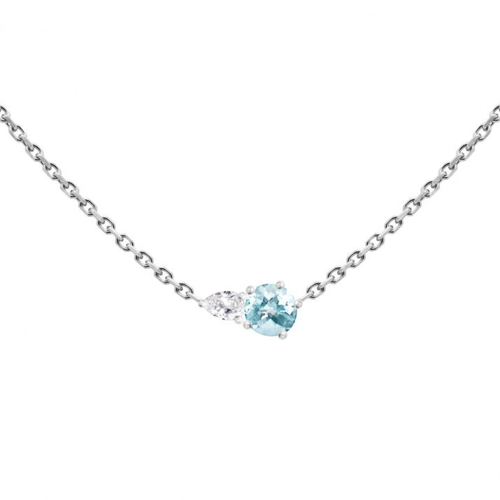 Abby Topaze チェーンネックレス 白金 - Redline