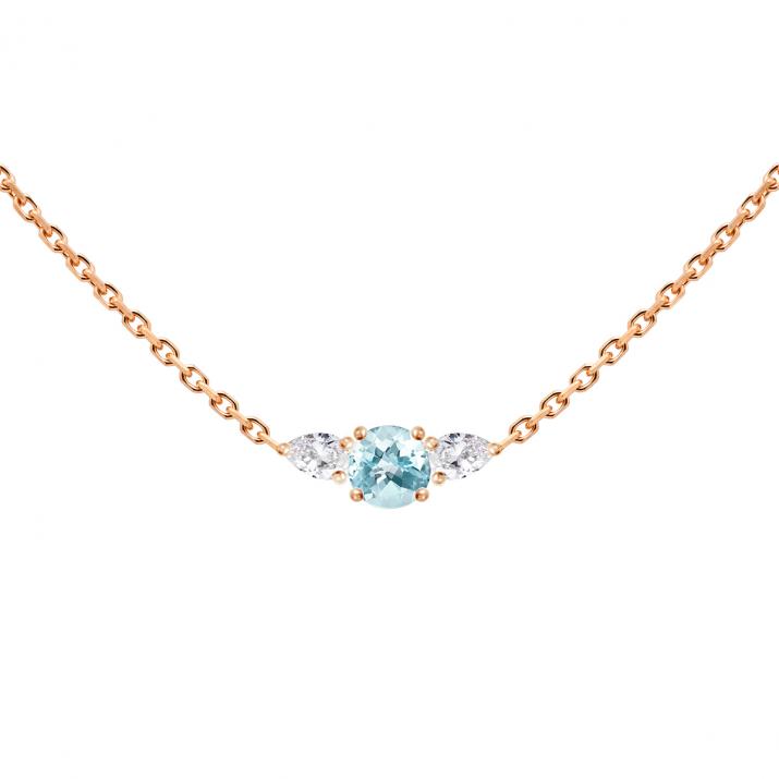 So Abby Topaze チェーンネックレス ローズゴールド - Redline