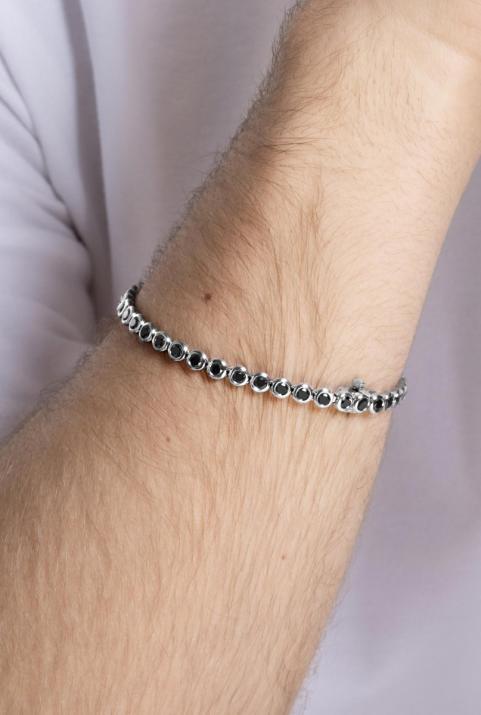 River Kcolor メンズ・ブレスレット 白金 - Redline - 0++