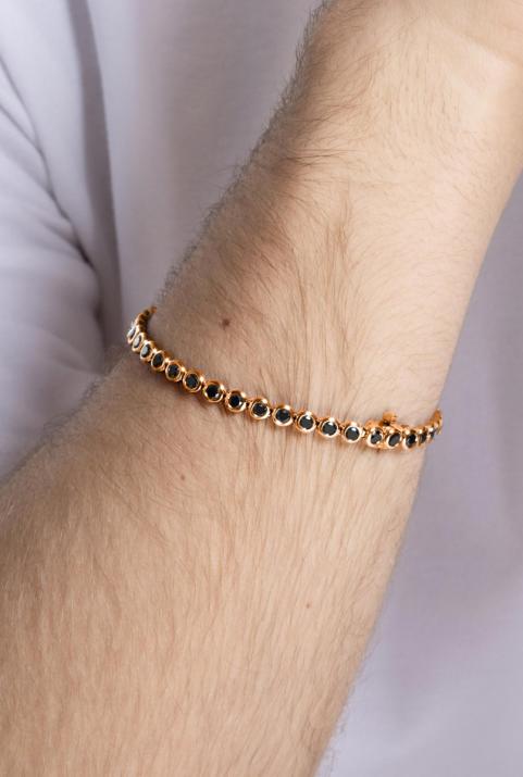 River Kcolor メンズ・ブレスレット ローズゴールド - Redline - 0++