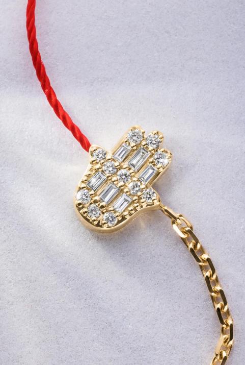 Manita ハーフスレッドハーフチェーンブレスレットイエローゴールド - Redline - 0++