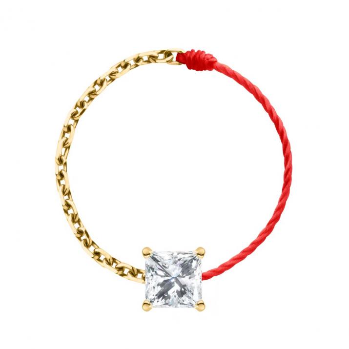 So Princesse ワイヤー＆チェーンリング イエローゴールド - Redline