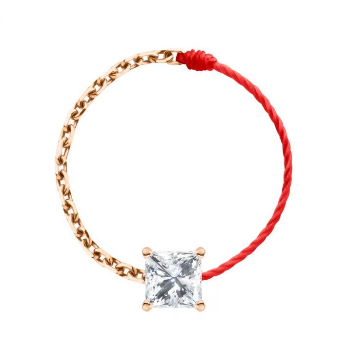 So Princesse ワイヤー＆チェーンリング ローズゴールド - Redline