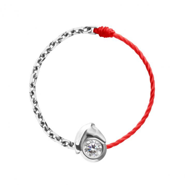 Mini Horse ワイヤー＆チェーンリング 白金 - Redline