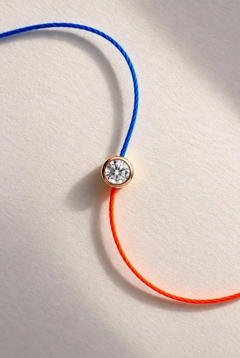 Pure bicolor ワイヤーブレスレット ローズゴールド - Redline - 0++