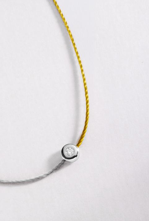 Minimaliste bicolor ワイヤーブレスレット白金 - Redline - 0++