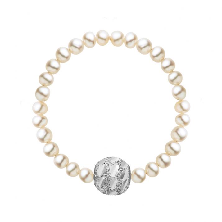 Pearl string ring Diamond & Pearl Sweety (S) White Gold RedLine Jewelry - Redline - 0++
